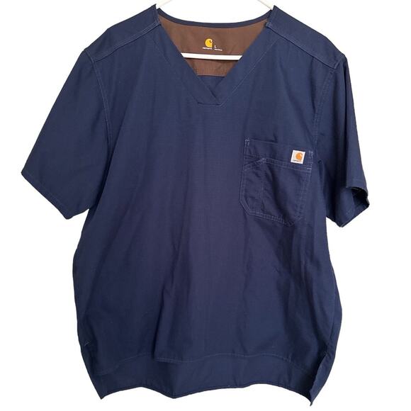Carhartt Other - Carhartt Men's Ripstop Utility Scrub Top Navy Blue Size: Large